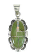Turquoise And Opal Inlay Sterling Silver Pendant Jewelry VX65541